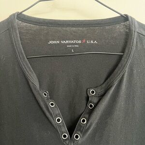 John Varvatos Charcoal Short Sleeve Tee